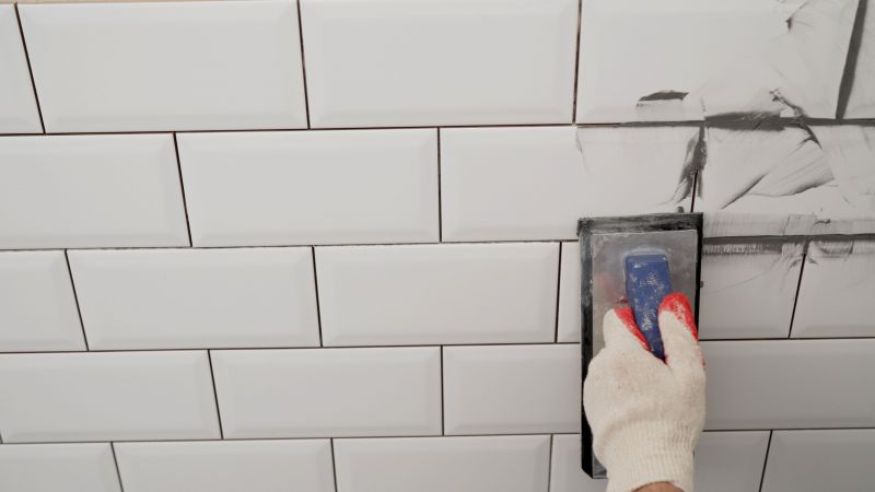 Clean and Restored Grout